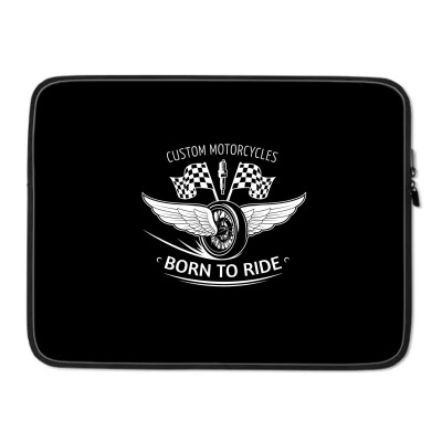 Motorcycle Custom Motorcycle Bikers Shop Laptop Sleeve Designed By Arnaldo Da Silva Tagarro