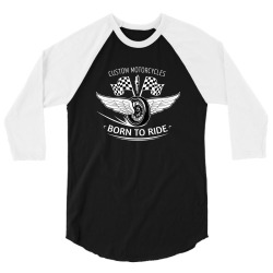 Motorcycle Custom Motorcycle Bikers Shop 3/4 Sleeve Shirt | Artistshot