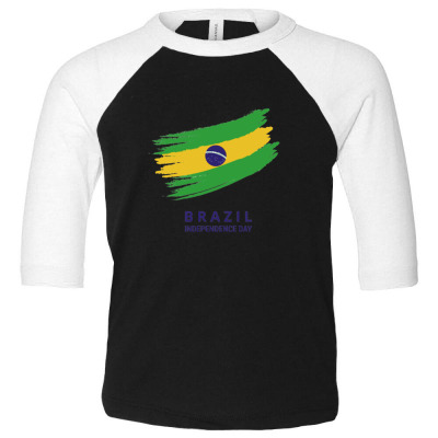 Flags Brazil Independence Day Flags And Symbols Toddler 3/4 Sleeve Tee Designed By Arnaldo Da Silva Tagarro