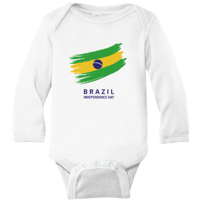 Flags Brazil Independence Day Flags And Symbols Long Sleeve Baby Bodysuit Designed By Arnaldo Da Silva Tagarro