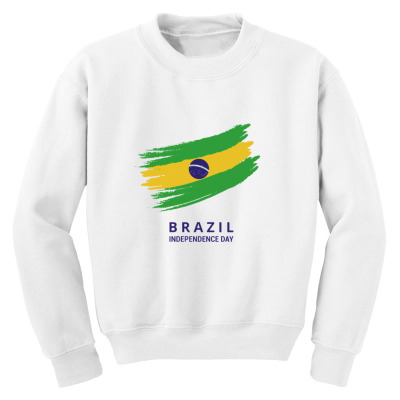 Flags Brazil Independence Day Flags And Symbols Youth Sweatshirt Designed By Arnaldo Da Silva Tagarro