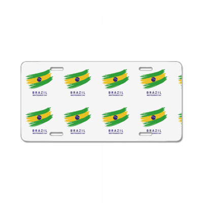 Flags Brazil Independence Day Flags And Symbols License Plate Designed By Arnaldo Da Silva Tagarro