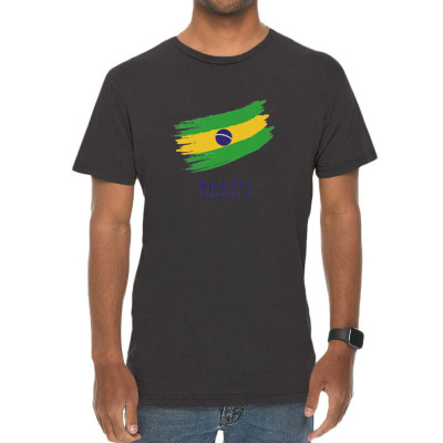Flags Brazil Independence Day Flags And Symbols Vintage T-shirt Designed By Arnaldo Da Silva Tagarro