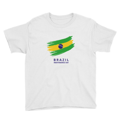 Flags Brazil Independence Day Flags And Symbols Youth Tee Designed By Arnaldo Da Silva Tagarro