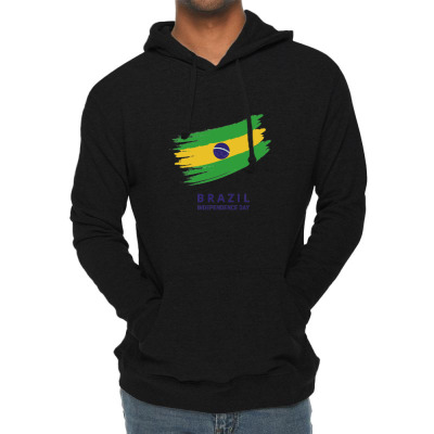 Flags Brazil Independence Day Flags And Symbols Lightweight Hoodie Designed By Arnaldo Da Silva Tagarro