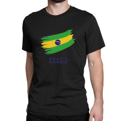 Flags Brazil Independence Day Flags And Symbols Classic T-shirt Designed By Arnaldo Da Silva Tagarro