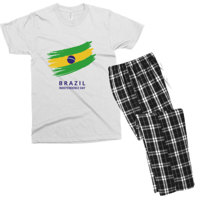 Flags Brazil Independence Day Flags And Symbols Men's T-shirt Pajama Set Designed By Arnaldo Da Silva Tagarro