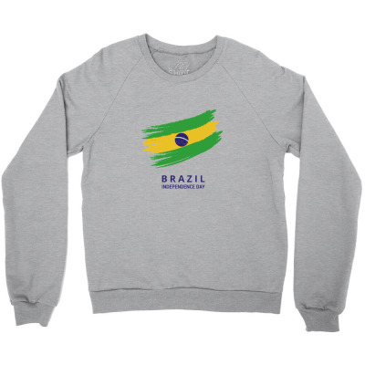 Flags Brazil Independence Day Flags And Symbols Crewneck Sweatshirt Designed By Arnaldo Da Silva Tagarro