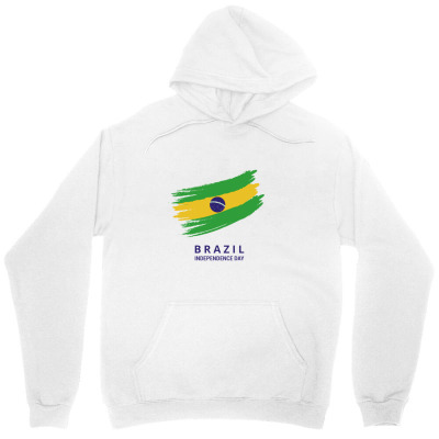 Flags Brazil Independence Day Flags And Symbols Unisex Hoodie Designed By Arnaldo Da Silva Tagarro
