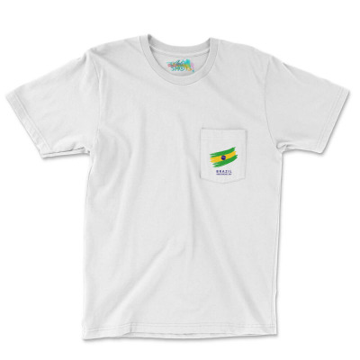 Flags Brazil Independence Day Flags And Symbols Pocket T-shirt Designed By Arnaldo Da Silva Tagarro
