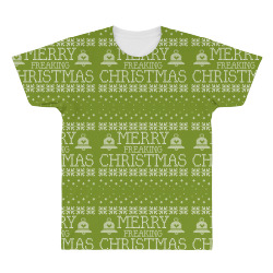 Merry Freaking Christmas All Over Men's T-shirt | Artistshot