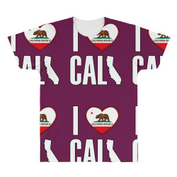 I Love You California All Over Men's T-shirt | Artistshot
