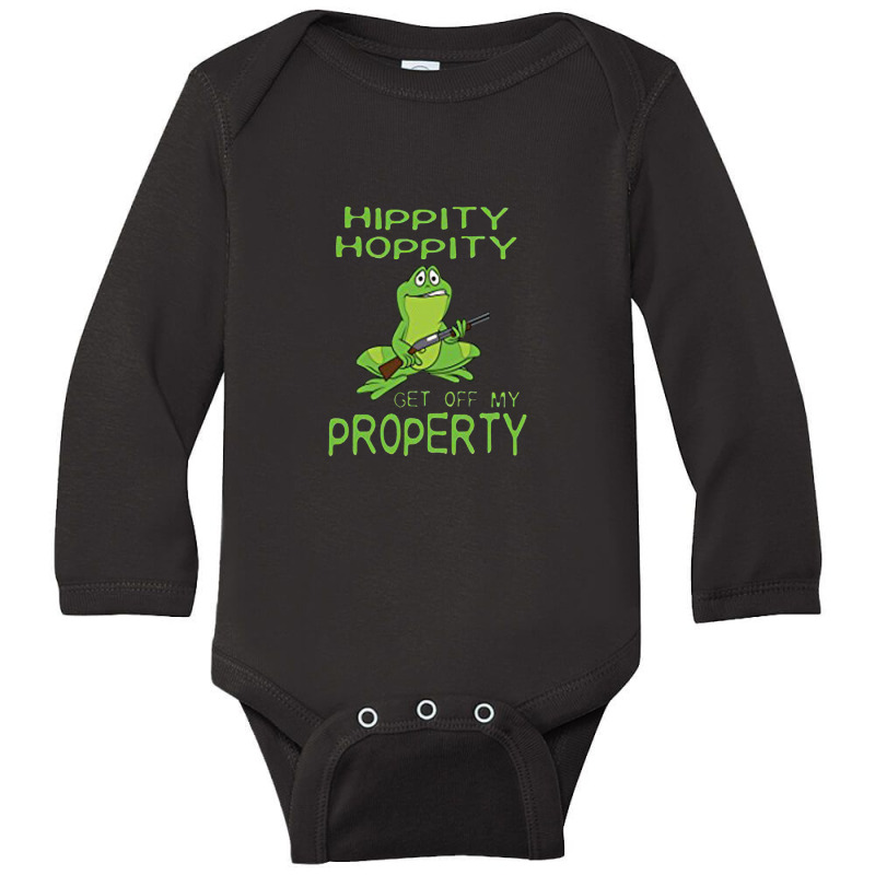 Hippity Hoppity Abolish Private Property Long Sleeve Baby Bodysuit by ngiwonengen | Artistshot