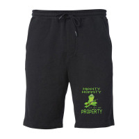 Hippity Hoppity Abolish Private Property Fleece Short | Artistshot