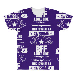 Awesome Bff Looks Like All Over Men's T-shirt | Artistshot