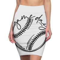 Game Day Baseball Baseball Pencil Skirts | Artistshot
