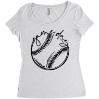 Game Day Baseball Baseball Women's Triblend Scoop T-shirt | Artistshot