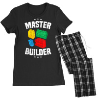 Master Builder Kids Building Blocks Brick Toy Boys Men T Shirt Women's Pajamas Set | Artistshot