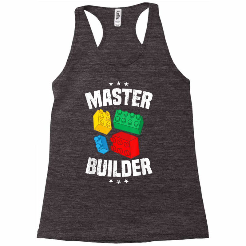 Master Builder Kids Building Blocks Brick Toy Boys Men T Shirt Racerback Tank by norhannuchols | Artistshot