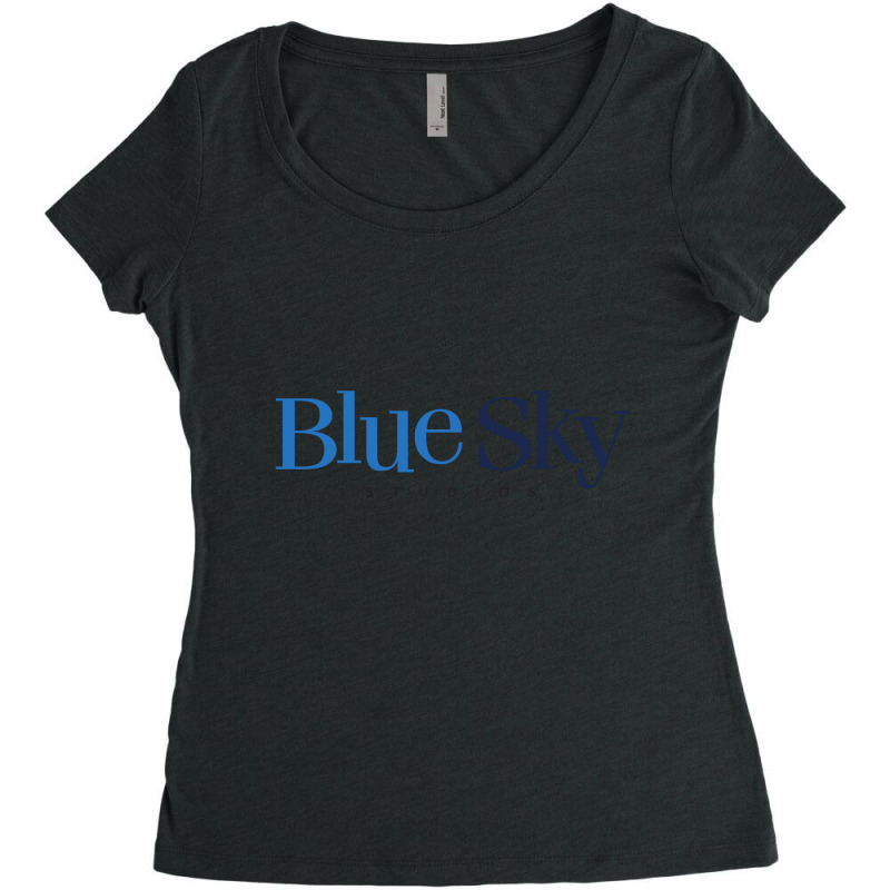 The Blue Sky Women's Triblend Scoop T-shirt by neronuel | Artistshot