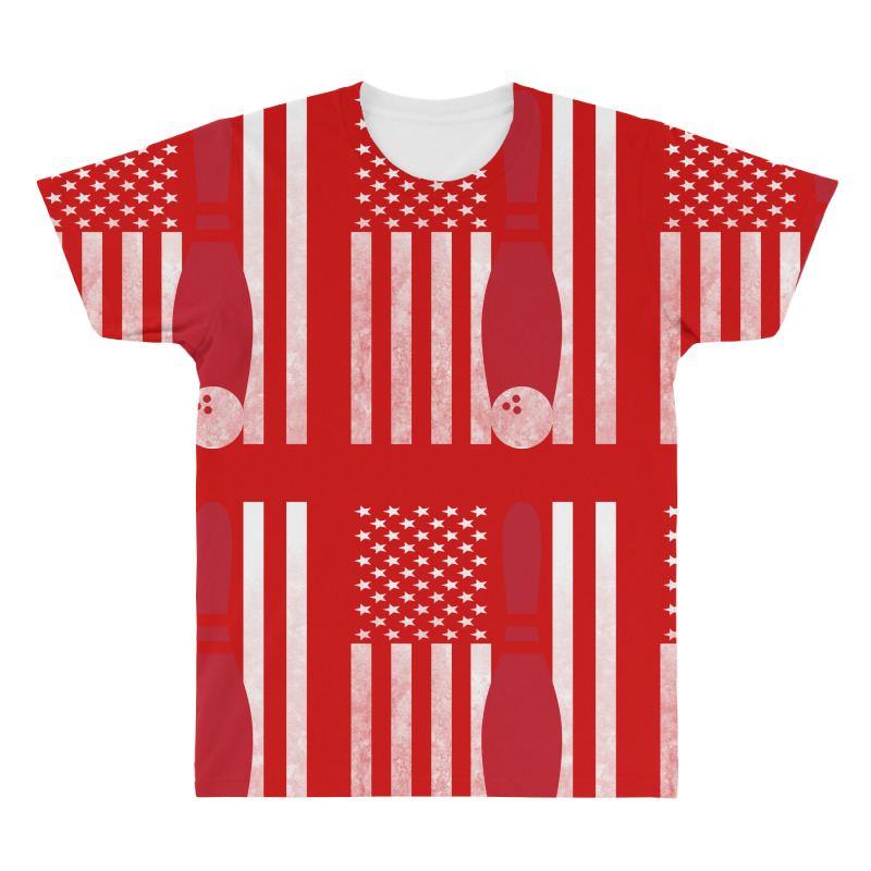 Bowling Bowler - America Usa Flag All Over Men's T-shirt | Artistshot