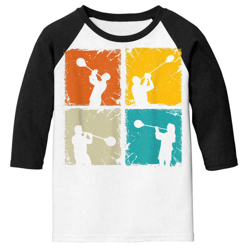 Glass Blowing Retro Squares Glassworking   Glass Blower Gift T Shirt Youth 3/4 Sleeve by franceskagilland | Artistshot