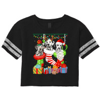 Dalmatian Dog Dalmatian Christmas Socks Funny Xmas Pajama Pet Puppy 49 Scorecard Crop Tee | Artistshot