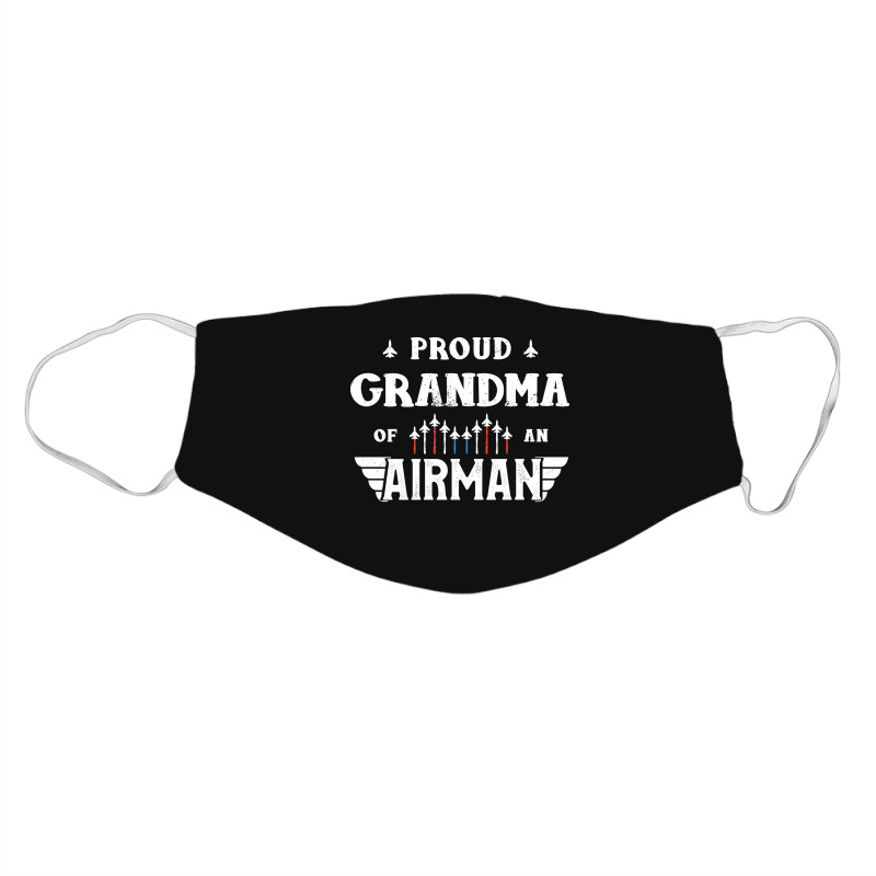 Proud Grandma Of An Airman Tee Veteran's Day Awesome Face Mask | Artistshot