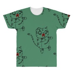 zombie cat All Over Men's T-shirt | Artistshot