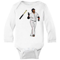 Big Papi Bat Flip Long Sleeve Baby Bodysuit | Artistshot