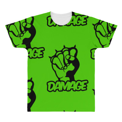 Damage Punch All Over Men's T-shirt Designed By Icang Waluyo