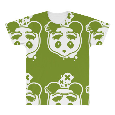 Super Hippies Panda All Over Men's T-shirt Designed By Icang Waluyo