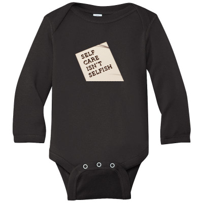 Self Care Incentive Long Sleeve Baby Bodysuit Designed By Arnaldo Da Silva Tagarro