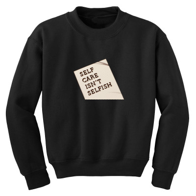 Self Care Incentive Youth Sweatshirt Designed By Arnaldo Da Silva Tagarro
