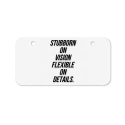 Message Stubborn on Vision Funny Incentive Sarcasm Message Bicycle License Plate | Artistshot