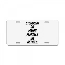 Message Stubborn on Vision Funny Incentive Sarcasm Message License Plate | Artistshot