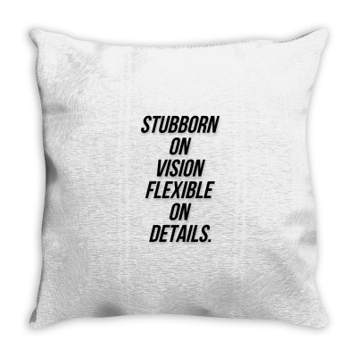Message Stubborn On Vision Funny Incentive Sarcasm Message Throw Pillow Designed By Arnaldo Da Silva Tagarro