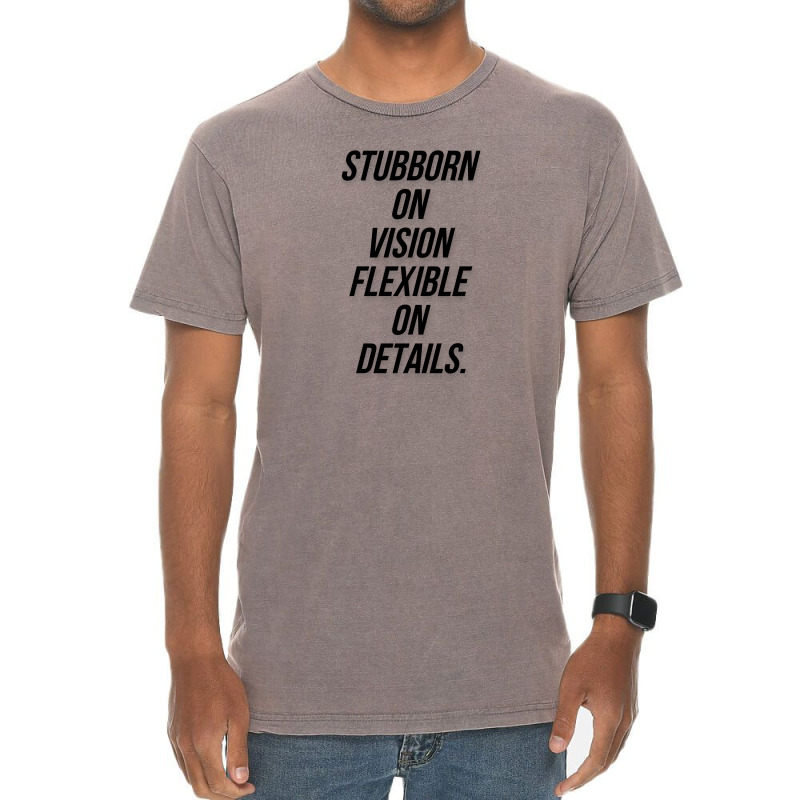 Message Stubborn On Vision Funny Incentive Sarcasm Message Vintage T-shirt | Artistshot