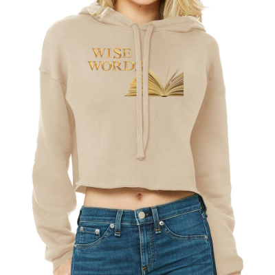 Message Wise Words Incentive Message Cropped Hoodie Designed By Arnaldo Da Silva Tagarro