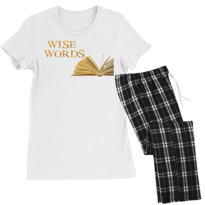 Message Wise Words Incentive Message Women's Pajamas Set Designed By Arnaldo Da Silva Tagarro