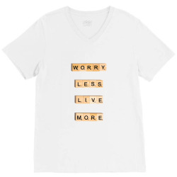 Message Worry Less Incentive Inspirational Support V-Neck Tee | Artistshot