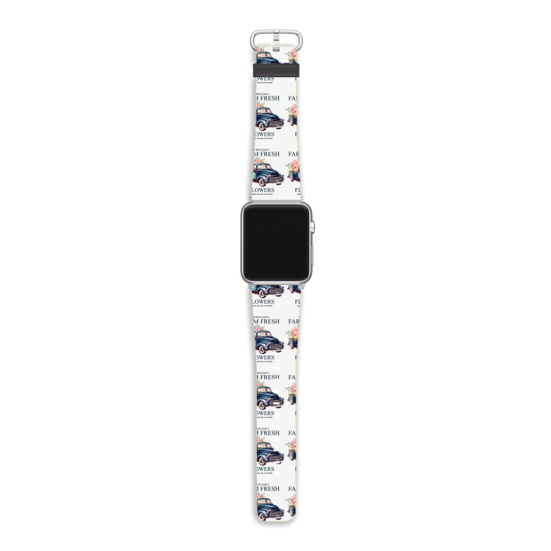 Picked Daily Farm Fresh Truck Flowers Seeds Bulbs Blooms T Shirt Apple Watch Band | Artistshot