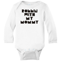 Rollin With Mommy Maternity Long Sleeve Baby Bodysuit | Artistshot