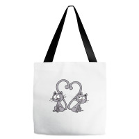 Valentine's Day Cat Tote Bags | Artistshot