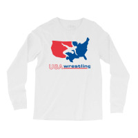 United States Wrestling Map Long Sleeve Shirts | Artistshot