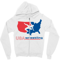 United States Wrestling Map Zipper Hoodie | Artistshot