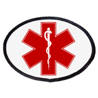 Star Of Life Emergency Medical Services Symbol, Ambulance, Oval Patch | Artistshot