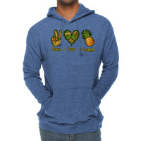 Peace Love Pineapple Lightweight Hoodie | Artistshot