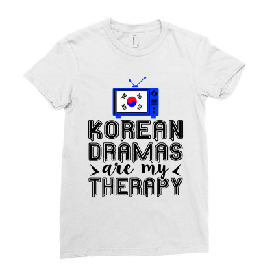 Korean Dramas Are My Therapy Ladies Fitted T-shirt Designed By Kimochi