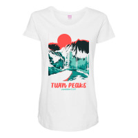 Twin Peaks Classic Tonal Color Pop Poster Sweatshirt Maternity Scoop Neck T-shirt | Artistshot